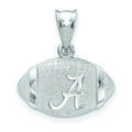 Women's Alabama Crimson Tide Sterling Silver 3D Football Logo Pendant