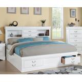 Louis Philippe III - Queen Bed w/ Storage in White - Acme Furniture 24490Q