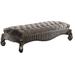 Versailles Bench in Fabric & Antique Platinum - Acme Furniture 96820