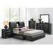 Kofi Queen Bed w/ Storage in Black PU - Acme Furniture 21270Q