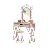 Priya II Vanity Set in White & Light Purple - Acme Furniture 30539