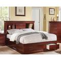 Louis Philippe III - Queen Bed w/ Storage in Cherry - Acme Furniture 24380Q