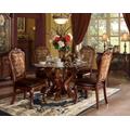 Dresden Dining Table w/ Single Pedestal in Cherry Oak - Acme Furniture 60010