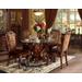 Dresden Dining Table w/ Single Pedestal in Cherry Oak - Acme Furniture 60010