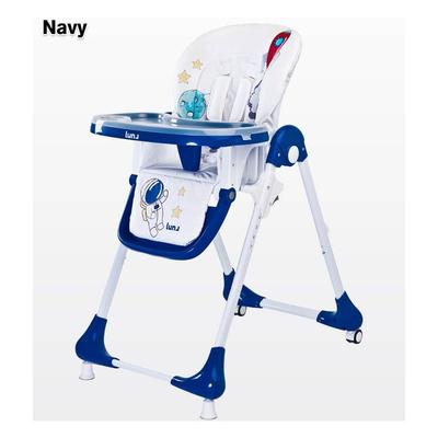 Chaise haute Huna - max. 15 kg à partir de 6 mois - bleu marine
