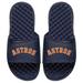 Men's ISlide Navy Houston Astros Personalized Wordmark Logo Slide Sandals