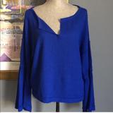 Free People Tops | Free People Raw Edge Thermal | Color: Blue | Size: S