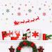 The Holiday Aisle® Santa's Sleigh & Snowflakes Wall Decal Vinyl in Red | 40.95 H x 46.8 W in | Wayfair D41048A66F244E03B10A1F0476AE7FFB