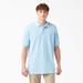 Dickies Men's Adult Size Piqué Short Sleeve Polo - Light Blue S (KS5552)