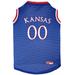 NCAA Mesh Basketball Jersey for Dogs, Large, Kansas Jayhawks, Multi-Color