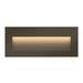 Hinkley Horizontal Low Voltage Hardwired LED Step Light Aluminium/Metal in Brown/Gray | 3.25 H x 8 W x 1 D in | Wayfair 1565BZ