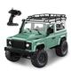 Goolsky Rock Crawler 1/12 4WD 2.4 GHz Remote Control High Speed Off Road Truck RC Car Led Light RTR MN-D90 Green