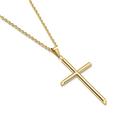 14K Gold Rope Chain Style Cross Pendant 14ct Necklace Solid Clasp for Men,Women,Teens,Children Thin for Charms Miami Cuban Link Diamond Cut (20)