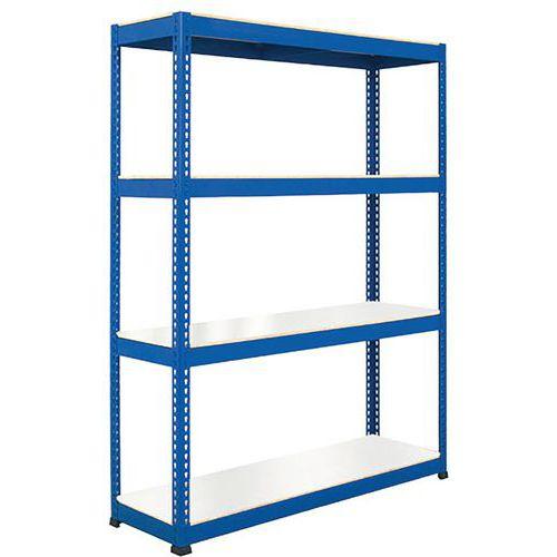 rayonnage manutan rapid 1 1980x1830x915 4 tab bleu méla