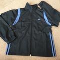 Adidas Jackets & Coats | Adidas Gray/Light Blue 3-Stripe Fullzip Jacket-Xl | Color: Blue/Gray | Size: Xlg