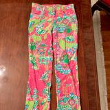 Lilly Pulitzer Bottoms | Lilly Pulitzer Girls Size 10 Awesome Pants | Color: Green/Pink | Size: 10g