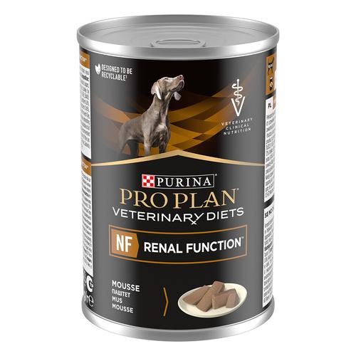 3x 400g PRO PLAN Veterinary Diets Canine Mousse Mousse NF Renal PURINA Hundefutter nass