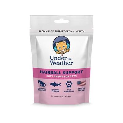 Under the Weather Hairball Support Soft Chews Cat Supplement, 60 count