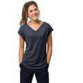 Jack Wolfskin Women's Coral Coast T-Shirt Damen, Midnight Blue, Medium