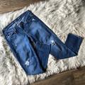 J. Crew Jeans | J. Crew Vintage Matchstick Distressed Denim Jeans | Color: Blue/White | Size: 27