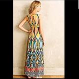 Anthropologie Dresses | Anthro - Embroidered Dahlia Maxi Dress | Color: Yellow | Size: 2