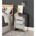 House of Hampton® DeMontfort 3 Drawer Nightstand Wood in Brown/Gray | 26 H x 18 W x 14 D in | Wayfair B1E01E41B2734FA6A6B067A853144CB1