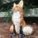 HomeStyles Call of the Wild Fox Garden Statue Concrete/Stone, Glass in Black/Brown/Gray | 15 H x 11 W x 11.5 D in | Wayfair 89720