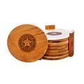 Houston Astros Bamboo Coaster Set