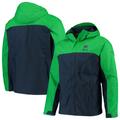 Men's Columbia Green/Navy Notre Dame Fighting Irish Glennaker Storm Full-Zip Jacket