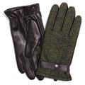 Failsworth Millinery Harris Tweed Mens Gloves in Green/Brown, size: Large-XL