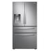Samsung 28 cu. ft. 4-Door French Door Refrigerator w/ FlexZone™ Drawer, Stainless Steel in Gray | 70 H x 35.75 W x 36.5 D in | Wayfair