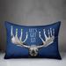 The Holiday Aisle® Duggins Let's Get Lit Moose Lumbar Pillow Polyester/Polyfill blend | 14 H x 20 W x 1.5 D in | Wayfair