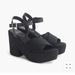 J. Crew Shoes | J.Crew Platform Espadrille Sandals | Color: Black | Size: 6