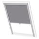 vidaXL Blackout Roller Blinds in Grey - C04 Size Code - Heat Blocking and Dirt-Resistant Window Blinds for Home or Office
