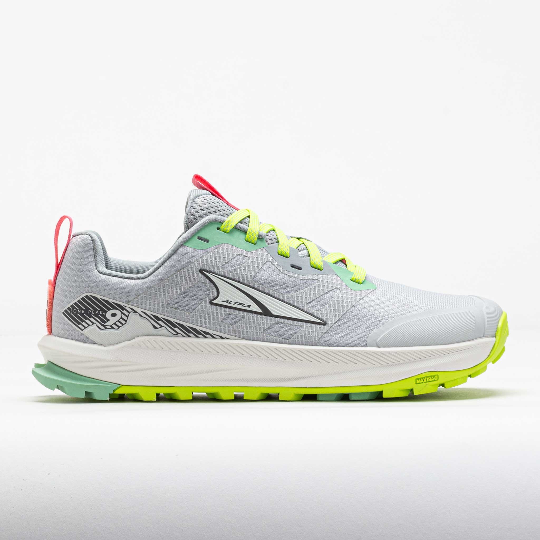 Altra Lone Peak 9 Women's Trail Running Shoes Gray/Lime