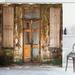 East Urban Home Rustic Home Damaged Shabby House w/ Boarded Up Rusty Doors & Mold Windows Home Decor Shower Curtain Set | 70 H x 69 W in | Wayfair