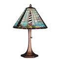 Longshore Tides Clare Cape Hatteras Lighthouse 21" Table Lamp in Brown/Gray | 21 H x 14 W x 14 D in | Wayfair 69409