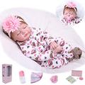 Antboat Reborn Dolls Realistic 22 inch Reborn Baby Toddler Doll For Girl Real Life Sleeping Reborn Doll Soft Silicone Vinyl Newborn Handmade Xmas Gifts Toys For Kids