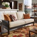 Three Posts™ Encinal 76.5" Square Arm Sofa Linen in Gray/Brown | Wayfair 886F11A1B2814237BB58E5D8CAECF446