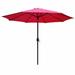 Winston Porter Garima 9' x 9' Market Umbrella Metal in Red | 91.5 H in | Wayfair 4005-RD-BK