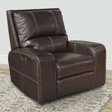 Wildon Home® Mikey 41" Wide Leather Match Power Zero Clearance Standard Recliner Leather Match in Brown | 41 H x 41 W x 41 D in | Wayfair