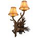 Loon Peak® Ancheta Lone Pine 2-Light Wallchiere Fabric in Brown | 22 H x 12 W x 6.5 D in | Wayfair 514111B442184C68AB03CC40A107D63A