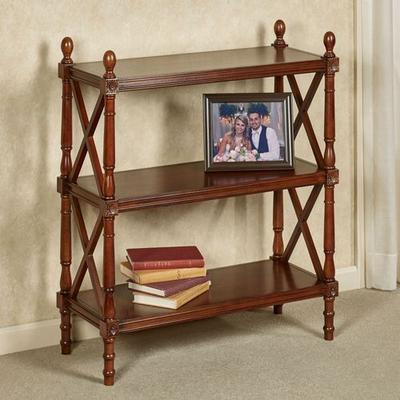 Williamsburg Three Tier Floor Shelf Natural Cherry, Three Tier, Natural Cherry