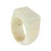 Quiet Grandeur,'Bone Signet Ring with a Natural Finish from Ghana'