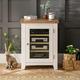 The Furniture Market Cheshire Cream Painted Glazed Hi-Fi Media Cabinet Unit