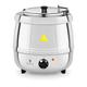 Royal Catering Electric Soup Kettle Commercial Soup Warmer Pot Restaurant Buffet Chili Sauce Stew Stainless Steel 10L RCST-10SB (30-85°C, 400W, Stainless Steel Insert, Lid, Overheat Protection)