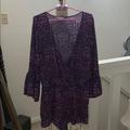 American Eagle Outfitters Dresses | American Eagle Romper Size L | Color: Pink/Purple | Size: L