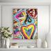Oliver Gal Balloons by Tiago Magro - Floater Frame Painting on Canvas in Blue/Pink/Yellow | 20 H x 17 W x 1.5 D in | Wayfair 17879_16x20_CANV_WFL