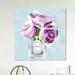 Oliver Gal Paris Rose Scent Lilac - Wrapped Canvas Painting Print Canvas, Wood in Blue/Indigo/White | 12 H x 12 W x 1.5 D in | Wayfair