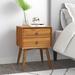 Mercury Row® Rowlands Nightstand w/ Solid Wood Base Wood in Brown | 23.5 H x 17.5 W x 15 D in | Wayfair 5960024021D14C75861FBE48495A35F7